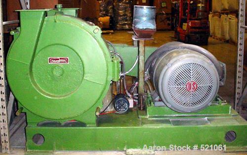 USED: Pulvocron model PC-38, 150 hp, 12" x 6" feed throat.