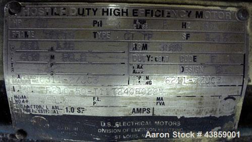 Used Wedco Size Reduction System, Model SE 12TC-50-50, Carbon Steel. Consists of : (2) Thermofine SE 12 mills, approximate 12” diameter grinding discs. Each mill driven by a 50 hp, 3/60/460 volt, 353...