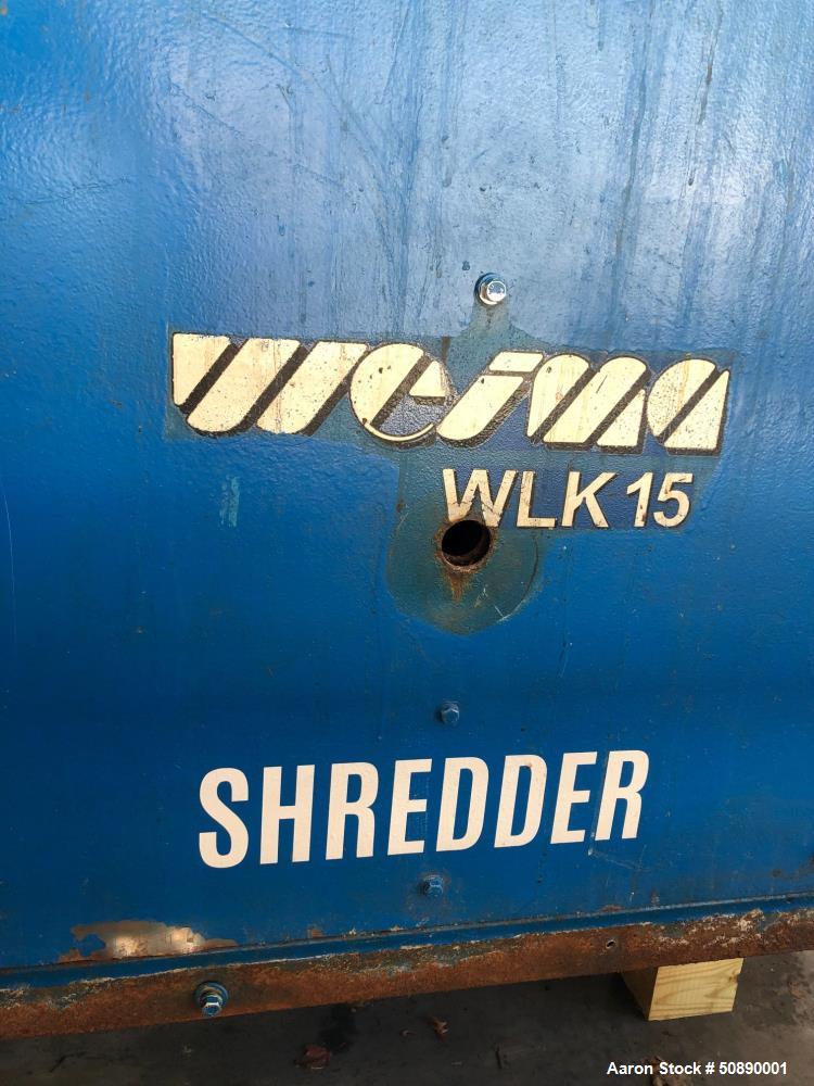 Used- Weima Shredder, Model WLK15