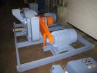 Used Pallmann Attrition/Impact Turbo Mill, Model PP6, Carbon Steel. Approximate 600mm diameter grinding chamber, 26 cubic meter per minute air displacement. Designed for pulverizing, fiberizing, crus...