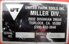 Used United Farm Tools Inc Hammermill, Model MM6215PL80, Carbon Steel. Approximate 40