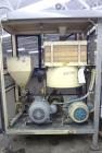 Used Wedco Size Reduction System, Model SE 12TC-50-50, Carbon Steel. Consists of : (2) Thermofine SE 12 mills, approximate 12” diameter grinding discs. Each mill driven by a 50 hp, 3/60/460 volt, 353...