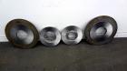 Used Wedco Size Reduction System, Model SE 12TC-50-50, Carbon Steel. Consists of : (2) Thermofine SE 12 mills, approximate 12” diameter grinding discs. Each mill driven by a 50 hp, 3/60/460 volt, 353...