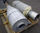 Used Wedco Size Reduction System, Model SE 12TC-50-50, Carbon Steel. Consists of : (2) Thermofine SE 12 mills, approximate 12” diameter grinding discs. Each mill driven by a 50 hp, 3/60/460 volt, 353...