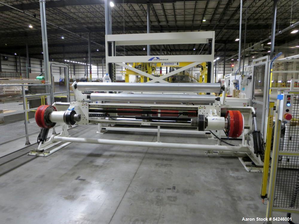 Used Catbridge Model 210 Slitter-Rewinder with 686 Unwind Section | 110" Web Width | 2500 FPM | Built 2018