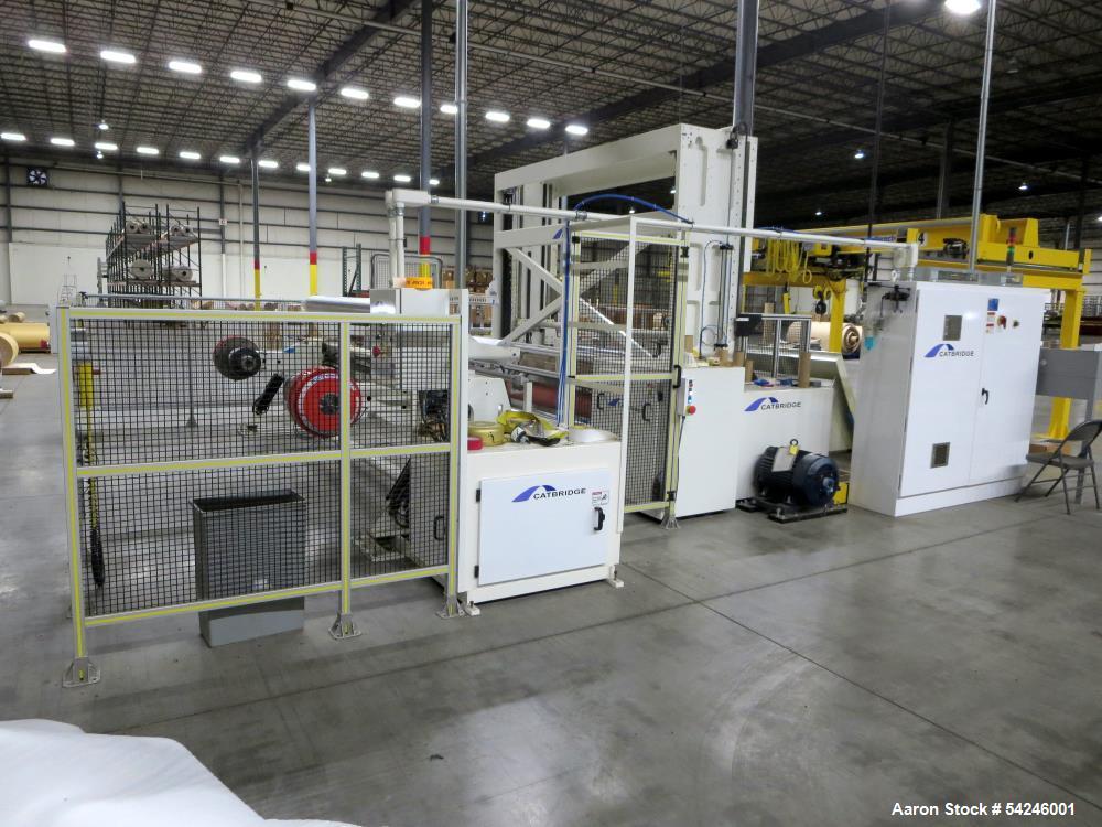 Used Catbridge Model 210 Slitter-Rewinder with 686 Unwind Section | 110" Web Width | 2500 FPM | Built 2018