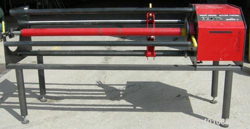 Used: Smartslitter single blade roll slitter, model Genesis G1162. Floor standing unit. Capacity 62" roll width, max O.D. roll slit 11", roll slit I.D. core 3". Driven by a 2hp 3/60/230/460 volt, 172...