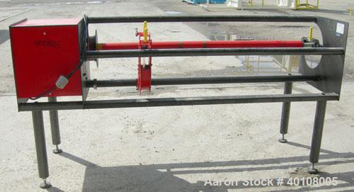 Used: Smartslitter single blade roll slitter, model Genesis G1162. Floor standing unit. Capacity 62" roll width, max O.D. roll slit 11", roll slit I.D. core 3". Driven by a 2hp 3/60/230/460 volt, 172...