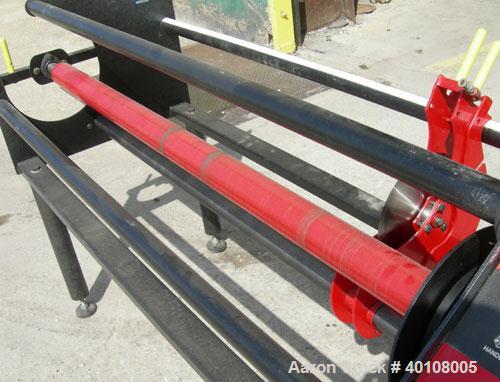 Used: Smartslitter single blade roll slitter, model Genesis G1162. Floor standing unit. Capacity 62" roll width, max O.D. roll slit 11", roll slit I.D. core 3". Driven by a 2hp 3/60/230/460 volt, 172...