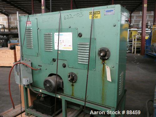 USED: Independent Laboratory 14" wide slitter rewinder. Includes a single position unwind for approximately 12" diameter rolls, duplex rewind with lay on rolls, approximately 12" diameter and operato...