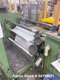 Used Dusenberry Slitter – Model 260 LS, 63” Max Width, Dual Rewind, Brake Control & EZ-Trac Tension
