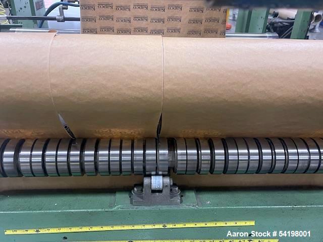 Used Dusenberry Slitter – Model 260 LS, 63” Max Width, Dual Rewind, Brake Control & EZ-Trac Tension