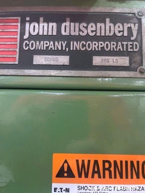 Used Dusenberry Slitter – Model 260 LS, 63” Max Width, Dual Rewind, Brake Control & EZ-Trac Tension