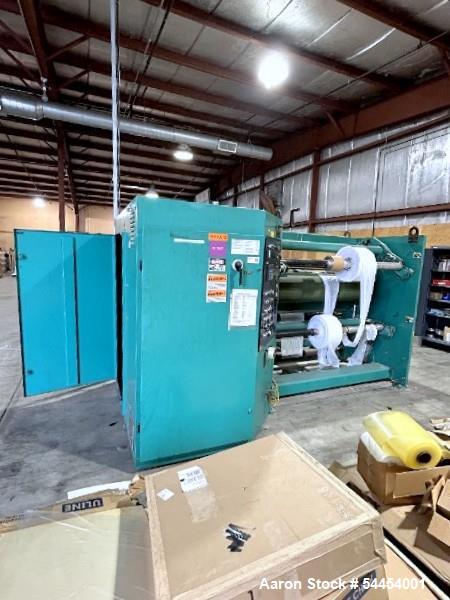 Dusenbery 740 Cantilevered Center Surface Slitter Rewinder 1500 FPM