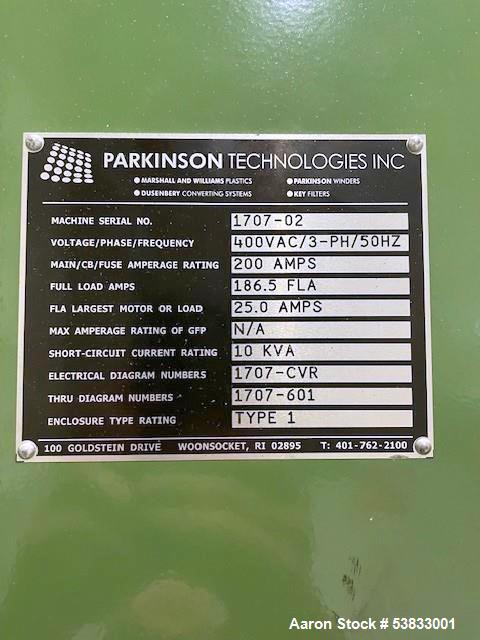 Used Parkinson Duplex Slitter/Rewind – Model 845