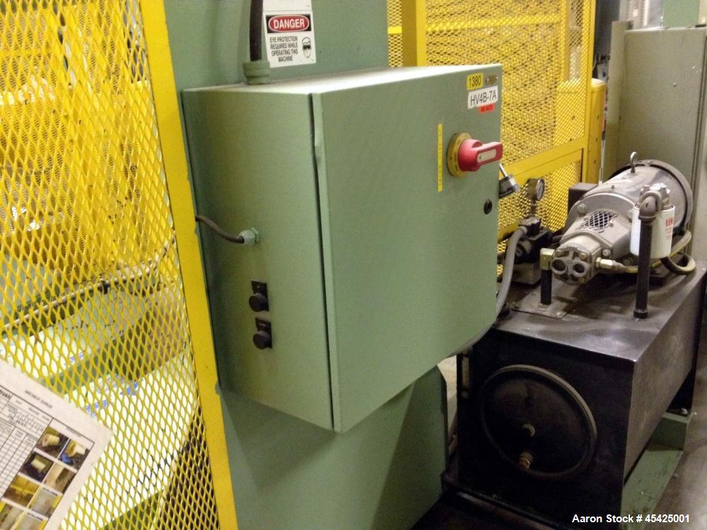 Used Richmond Engineering Reel Splitter.  The system has a heavy frame, hydraulic pump, accumulator and cylinder.  The cylinder actuates a 74" wide blade straight down into the reel stock to split or...