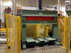 Used Richmond Engineering Reel Splitter.  The system has a heavy frame, hydraulic pump, accumulator and cylinder.  The cylinder actuates a 74