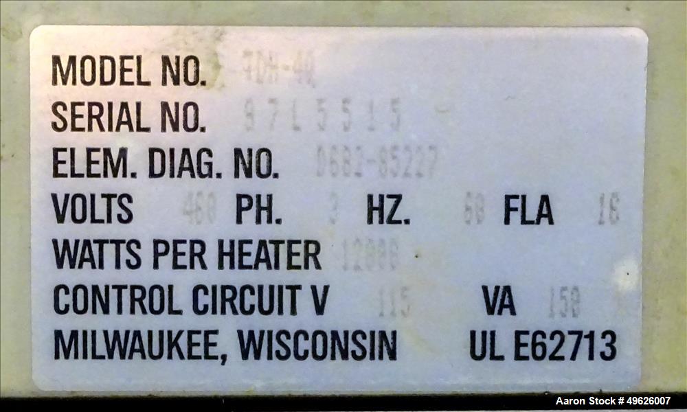 Used- AEC True-Temp Series Hot Oil Unit/Temperature Controller, Model TDH-4.