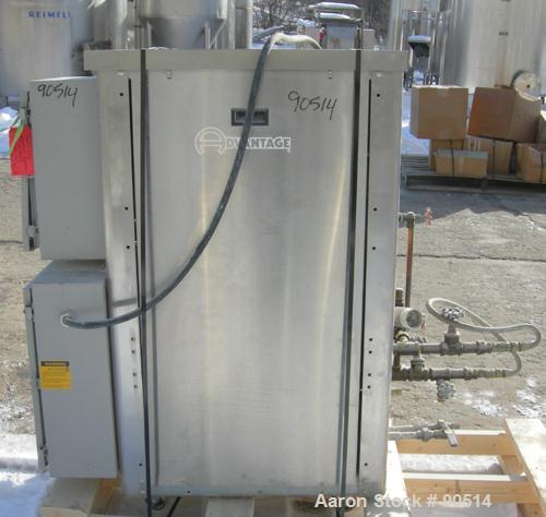 Used: Advantage hot oil temperature controller, model RK4-2460HC-SP. Maximum temperature 400 deg.f.. 3/60/460 volt,approx 24 kw, 33.8 amp. Mounted on casters. Built 2004.