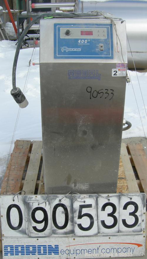 Used: Advantage hot oil temperature controller, model RK4-2460HC-41D3. Maximum temperature 400 deg.f.. 3/60/460 volt,approx ...