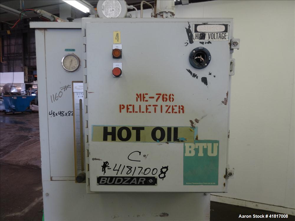 Used Budzar Hot Oil Unit. Includes air tank, approximate 5hp motor and an attached control panel. 1160 #.