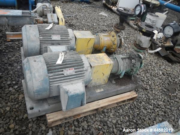Used FTS Hot Oil System, 100 kW/hour capacity rated up to 400 deg F max operating temperature, 460 volt 3 phase 60 hz main supply, with 40 hp Kontro 3" x 2" x 8" circulation pump rated 300 gpm at 280...