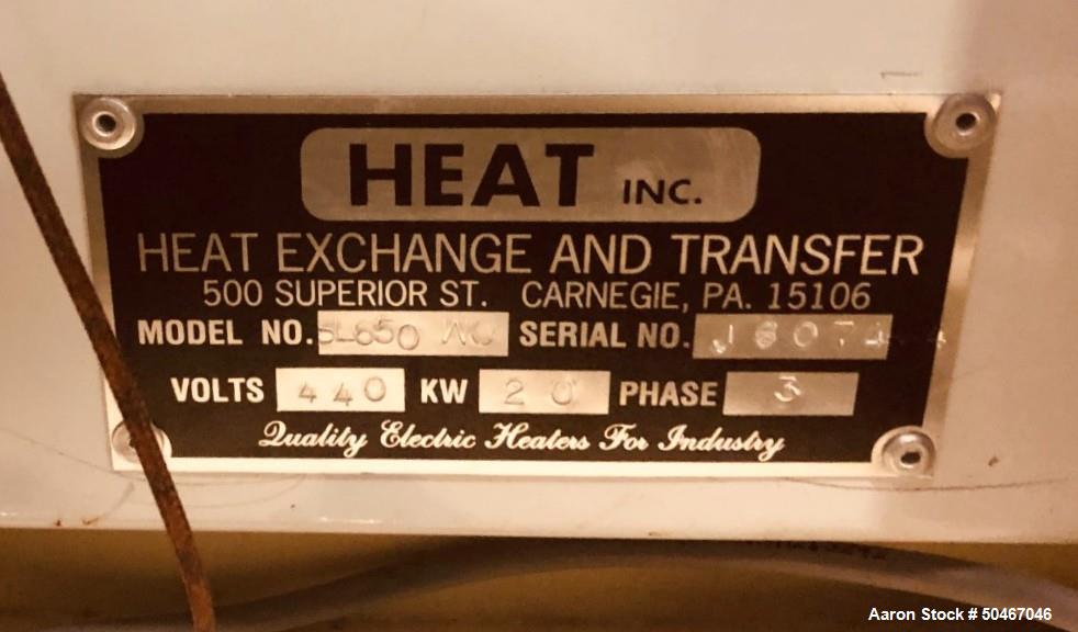 Used- 50 kw Heat Inc Hot Oil Heater, Model SL650-WC-483