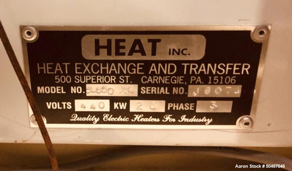 Used 50 kw Heat Inc Hot Oil Heater, Model SL650-WC-483