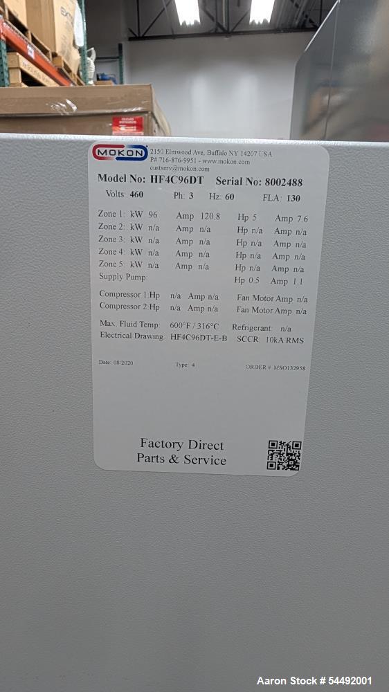 Unused Mokon HF4C96DT Hot Oil Temperature Controller | 96 kW Thermal Fluid Heating System