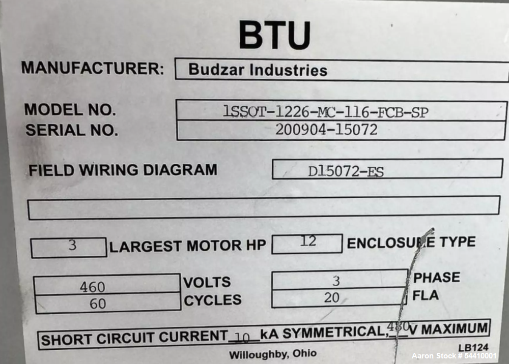 Budzar Silver Series Hot Oil Temperature Control Unit, Portable, Model 1SSOT-1226