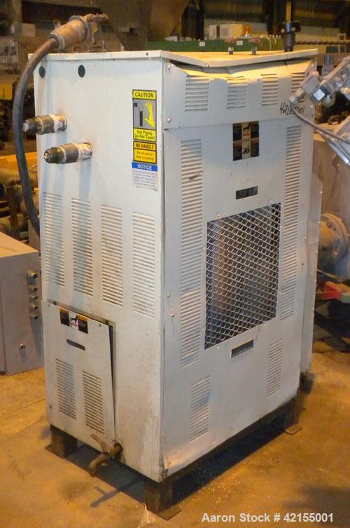 Used Sterlco Hot Oil Temperature Controller, Model G9016-J1. 36 Total kW, 2 zones, 18 kW per zone. 3/60/460 Volt. Mounted on carbon steel legs.