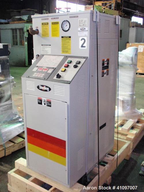 Used Sterling Sterlco Hot Oil Temperature Controller, Model M2B9016-JO. 3/60/480 volt, 33.5 amp, 24 kw. Mounted on casters. Serial #34C5656R2.

