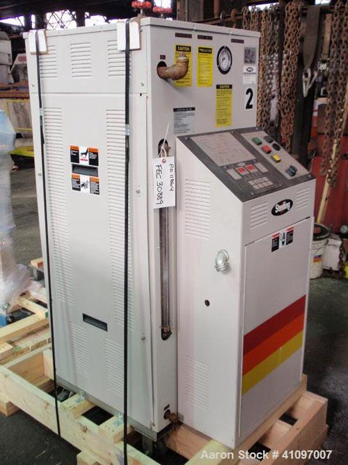 Used Sterling Sterlco Hot Oil Temperature Controller, Model M2B9016-JO. 3/60/480 volt, 33.5 amp, 24 kw. Mounted on casters. Serial #34C5656R2.
