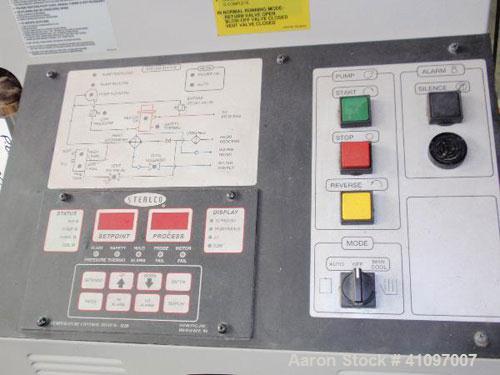 Used Sterling Sterlco Hot Oil Temperature Controller, Model M2B9016-JO. 3/60/480 volt, 33.5 amp, 24 kw. Mounted on casters. Serial #34C5656R2.
