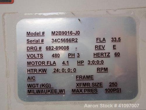 Used Sterling Sterlco Hot Oil Temperature Controller, Model M2B9016-JO. 3/60/480 volt, 33.5 amp, 24 kw. Mounted on casters. Serial #34C5656R2.

