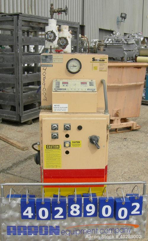 Used Sterlco Hot Oil Temerature Controller, Model M6016-DX. 12 kW, 3/60/460 volt, 16 amp. Mounted on casters.