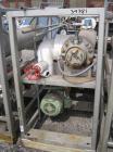 Used Chromalox Electric Oil Heater, 40 kw capacity, electrically heated bayonet heater, 480 volt, 3 phase, skid mounted with Kontro centrifugal circulation pump, carbon steel construction, 7.5 hp, 60...