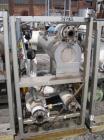 Used Chromalox Electric Oil Heater, 50 kw capacity, electrically heated bayonet heater, 480 volt, 3 phase, skid mounted with Kontro centrifugal circulation pump, carbon steel construction, 7.5 hp, 60...