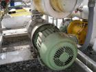 Used Chromalox Electric Oil Heater, 60 kw capacity, electrically heated bayonet heater, 480 volt, 3 phase, skid mounted with Kontro centrifugal circulation pump, carbon steel construction, 7.5 hp, 60...