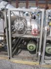 Used Chromalox Electric Oil Heater, 60 kw capacity, electrically heated bayonet heater, 480 volt, 3 phase, skid mounted with Kontro centrifugal circulation pump, carbon steel construction, 7.5 hp, 60...