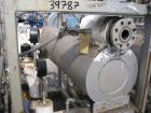Used Chromalox Electric Oil Heater, 80 kw capacity, electrically heated bayonet heater, 480 volt, 3 phase, skid mounted with Kontro centrifugal circulation pump, carbon steel construction, 7.5 hp, 60...