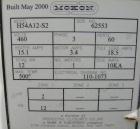 Used: Mokon hot oil temperature controller, model H54A12-S2. Maximum temperature 500 deg.f.. 3/60/460 volt, 12 kw, 15.1 heater amp. Mounted on casters. Built 2000.