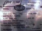 Used Sterlco Hot Oil Temperature Control Unit, Model M2B9026-J1. Single zone oil heater, 18 total kW. Temperature range to 550 deg F. 3/60/460 volt. M2B control panel. Mounted on casters.