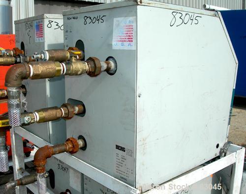 USED: Berg water temperature control unit, model B1120X. 9 kw, single zone, 3/60/460 volt, 14 amp, max temp 250 deg F. Mounted on casters.