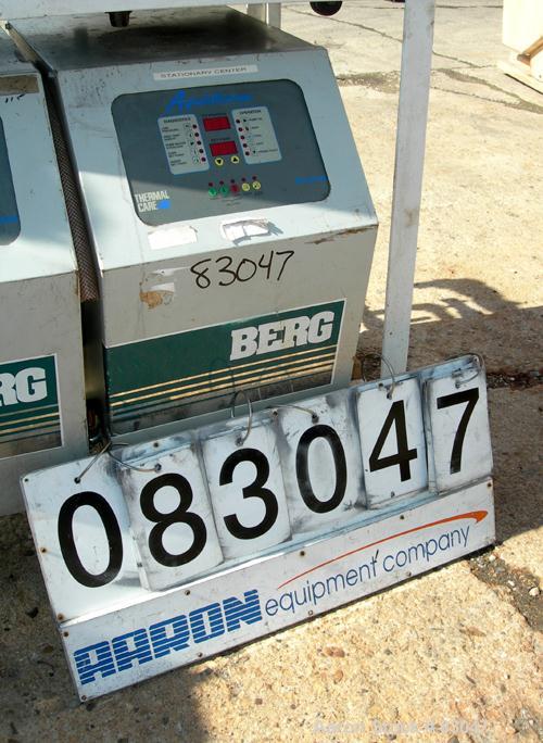 USED: Berg water temperature control unit, model B1120X. 9 kw, single zone, 3/60/460 volt, 14 amp, max temp 250 deg F. Mounted on casters.