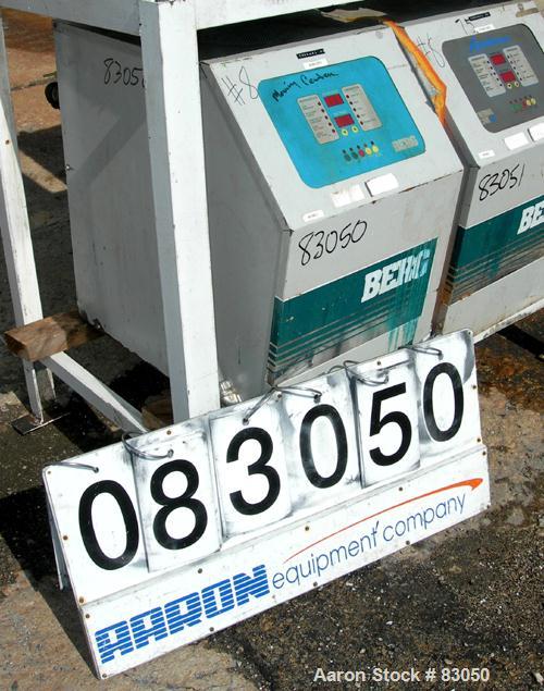USED: Berg water temperature control unit, model B1120X. 9 kw, single zone, 3/60/460 volt, 14 amp, max temp 250 deg F. Mounted on casters.