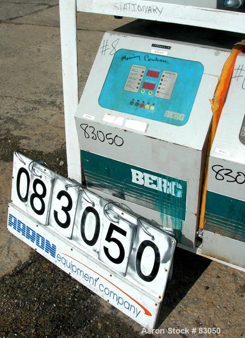 USED: Berg water temperature control unit, model B1120X. 9 kw, single zone, 3/60/460 volt, 14 amp, max temp 250 deg F. Mounted on casters.