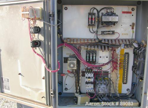 USED: Budzar temperature controller, model 10T-1820-GOL. (2) 9 kW heaters. 3/60/460 volt, 25 amp. Operating temp range 50-450 deg F. 50 psig max.