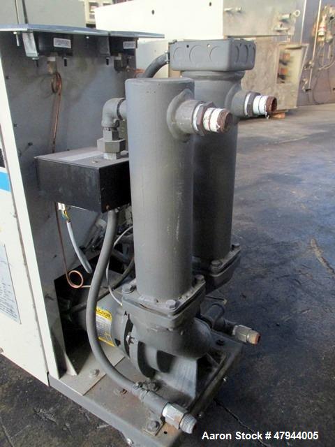 Used Cincinnati Milacron Water Temperature Control Unit, Model MWC-75. 0.75hp, maximum set temperature 250 degrees F. 3/60/480 volt, 20 amp. Serial# 3931A03-91-32.