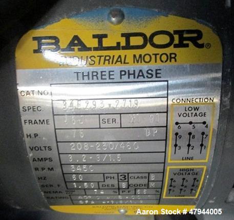 Used Cincinnati Milacron Water Temperature Control Unit, Model MWC-75. 0.75hp, maximum set temperature 250 degrees F. 3/60/480 volt, 20 amp. Serial# 3931A03-91-32.